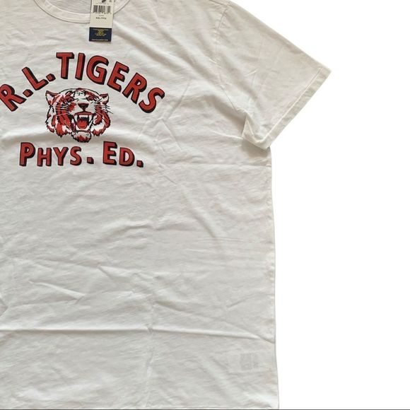 Polo Ralph Lauren Men's White RL Tigers Graphic Crew-Neck T-Shirt NWT - Picture 3 of 6